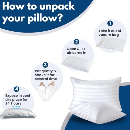Image of Premium Soft Bed Pillow for Sleeping | Hypoallergenic Microfiber Filling | Hotel Quality Plush Support Cushion | Machine Washable Cotton Pillow | SleepHaven Luxury Pillow (1)