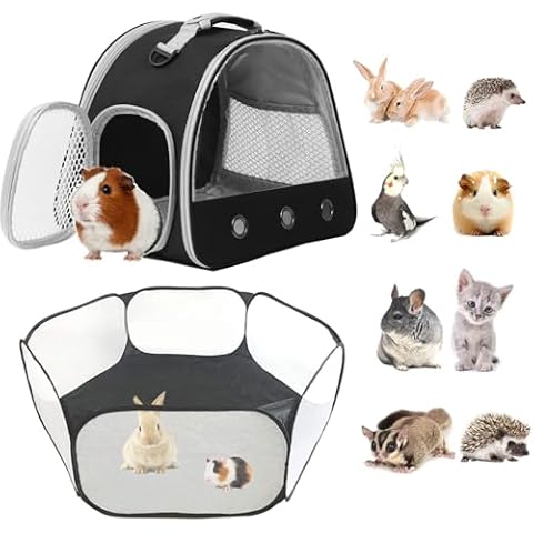 LAIRIES 2-Pack Guinea Pig Carrier and Playpen Cover