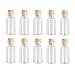 SIYI-XIU 20Pcs Mini Glasflaschen 2ml Probe Gläser mit Korken Nachricht Flaschen Wunsch Flaschen für DIY Dekoration,Düfte
