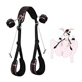 Sex Spielzeug für Die Paare Extrem Hart BDSM Bondage - Offenes Bein Fesseln Handschellen für Sexspiele, Sex Toys Bondageset Fessel Set Anfänger (Zubehör Upgrade)