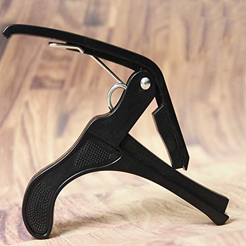 U/K Capo de guitare de luxe chromé pour guitare, ukulélé, banjo Utilisez 1 pièce Noir - Les Beatles, Paul McCartney, John Lennon, RIngo Starr, George Harrison U/K Capo de guitare de luxe chromé pour guitare, ukulélé, banjo Utilisez 1 pièce Noir – Image 4