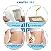 16Pcs Castor Oil Pack Wrap, Disposable Castor Oil Patches Packs with Anti Leakage Cotton Pad for Belly/Feet/Knee (Oils Not Included), 5.1