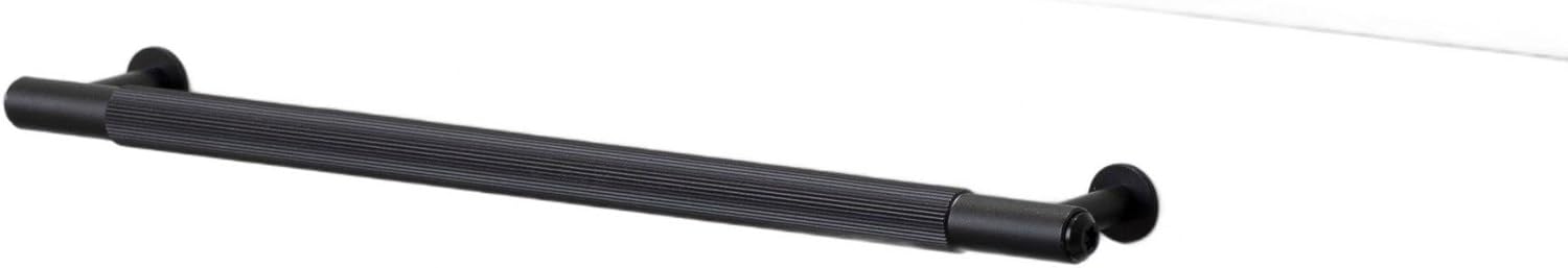 Buster and Punch Pull Bar Linear Knurl Black Small