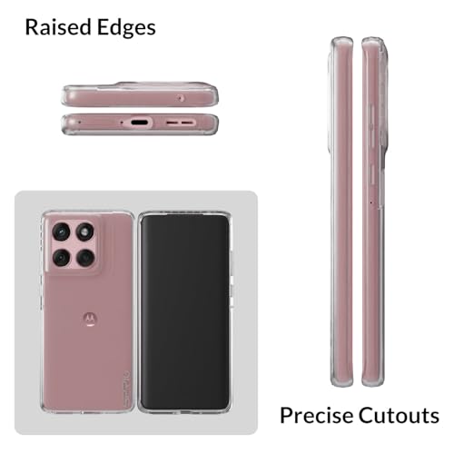Image of SPRIG Compatible with Motorola Edge 60 Fusion 5G Phone TPU Premium Back Cover Drop Tested Shock Proof Mobile Case for Men, Women, Boys and Girls with Camera Protection (Transprant)