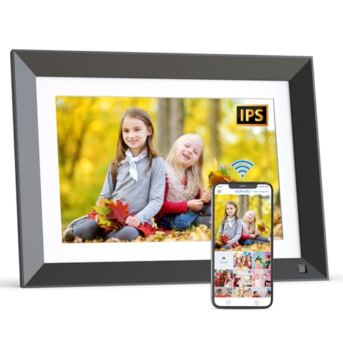 Smart WiFi-Digital-Photo-Frame 10.1" Digital Frames - 1280x800 IPS Touch Screen, Motion Sensor, Auto Rotate, 16GB, Slideshow, Share Photos Videos via APP Email, Free Cloud, Birthday Gifts for Mom Dad
