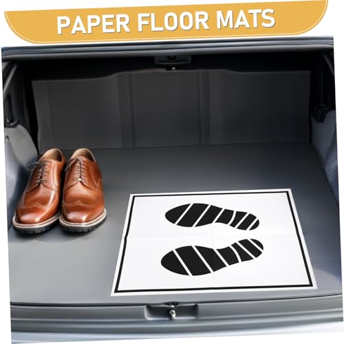 Alfombrillas de papel para coche protector de suelo desechable para detailing 3