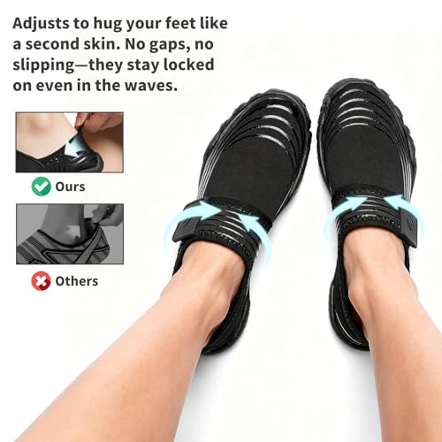 Image of LIZRHA Water Shoes for Men and Women Quick Dry Aqua Swim Barefoot Shoes for Outdoor Fishing Beach Pool Boat Surfing Walking Water Park and Yoqa Activities