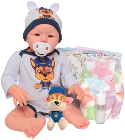 Bebê Reborn Menino Realista Recém Nascido Com Pelúcia Itens