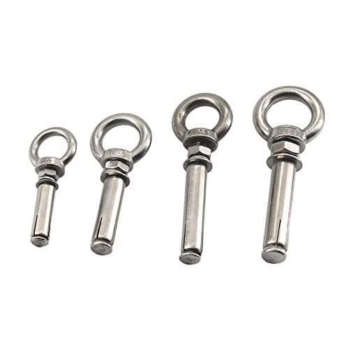 Anillos de elevación M12x100 de acero inoxidable 304 con tornillo de expansión 7