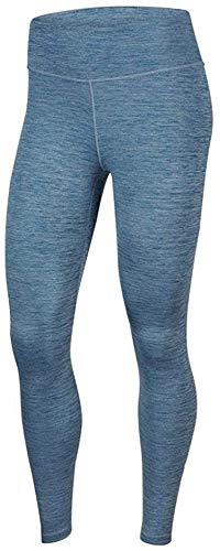 Nike Women's All-in Crop, Valerian Blue/Heather/(White), X-Large