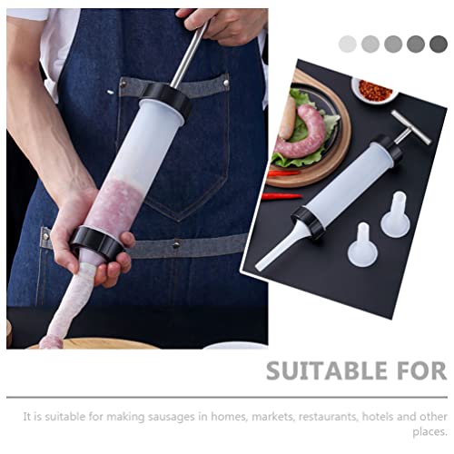 Luxshiny 1 Set Manual Fabricante de Salsicha Carne Stuffer Enchimento Mão Salame Fácil Ferramenta de
