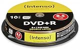 Intenso DVD+R 8;5GB; 08X; Double Layer; CAKE BOX 10