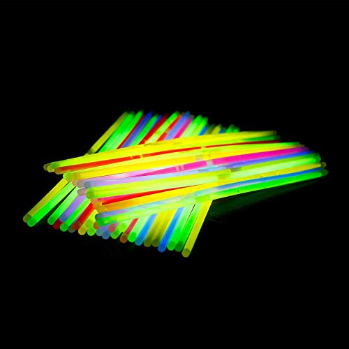 YIQI Lichtstaafjes, 100 stuks glowsticks met connector, glowstick geschikt voor kinderverjaardagsfeest, disco… - Image 7