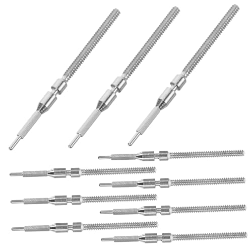 WESIEVYA 10個手表用交換用スチーム クラウンキット 腕時計修理アクセサリー 機械式ムーブメント部品 便利な軽量デザイン 修理やコレクショ