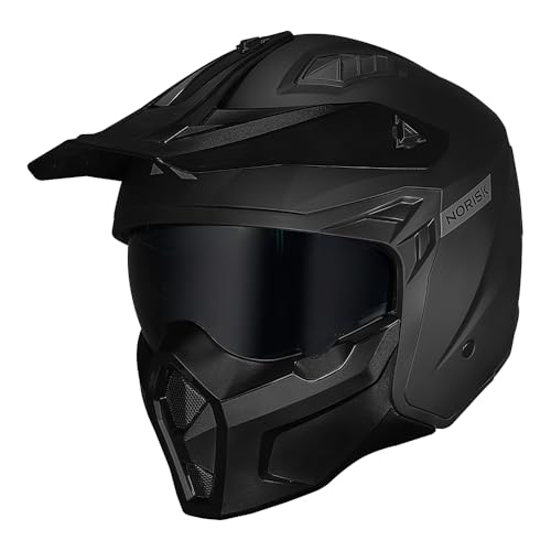 Capacete Norisk Darth II Monocolor Preto Fosco Tamanho:62