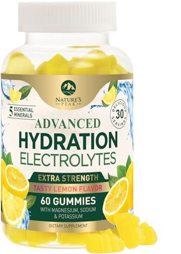 Hydration Electrolyte Gummies - Daily Liquid Replenisher Gummy - Electrolyte Multiplier with...