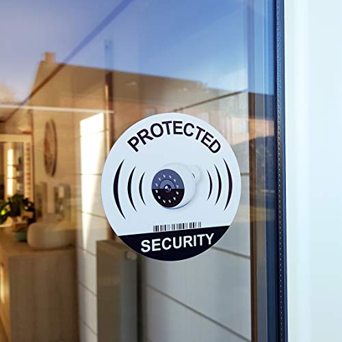 imaggge.com Lot de 8 Autocollants Rond Caméra IP de Surveillance - 95mm - Usage extérieur et intérieur - Dissuasif pour Les Voleurs – vue 3