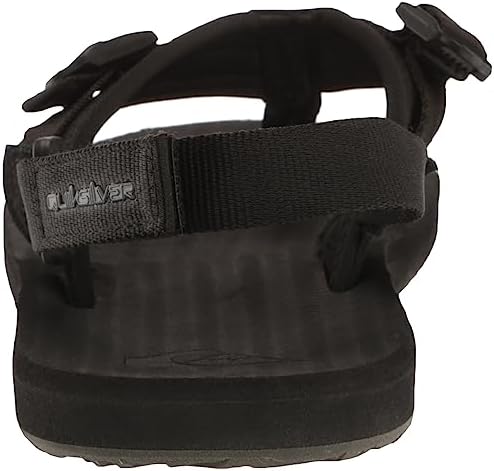 Quiksilver Men's Carver A/T Heel Strap Flip Flop Athletic Sandal, Black 1 233, 7 | Image 2
