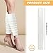 HKZTUY 2 Pairs Y2K Leg Warmers - Long Ballet Leg Warmers for 80s Party, Dance, Yoga & Sports - Women’s Retro Leggings Accessories (White)