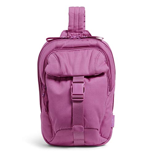 Vera Bradley Mochila de algodão com alça, Orquídea rica - Algodão reciclado