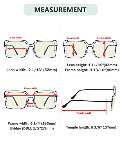 Image of Eyekepper 4-pack Reading Glasses Blue Light Blocking Thin Metal Hollow Frame Women Men Readers