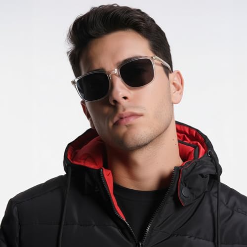 Image of Vincent Chase By Lenskart | Full Rim Square | Polarized Sunglasses Stylish |100% UV Protected | For Men & Women (Large, VC S18707)