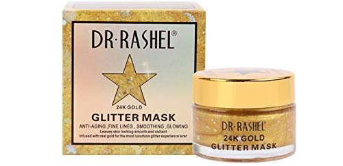 DR RASHEL Gold Glitter Face Mask for Moisturizing and Firm Skin