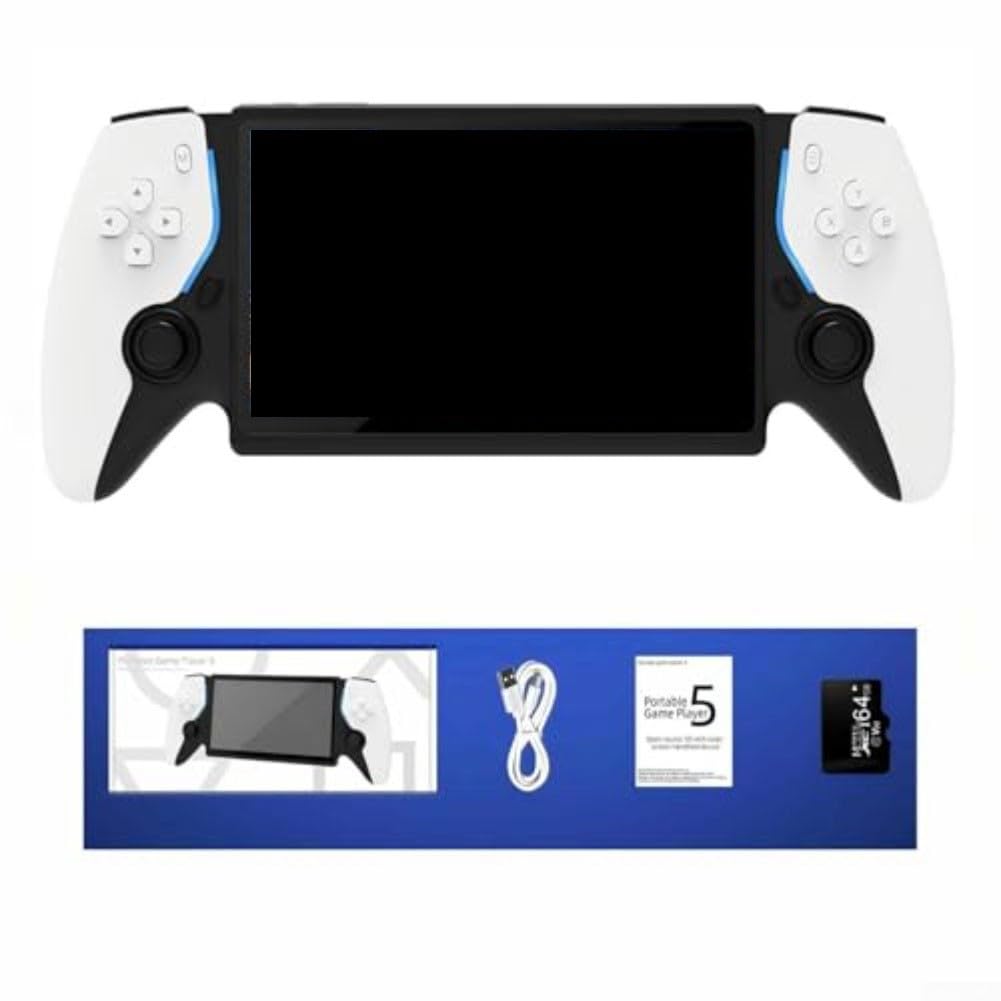 HC8000 - Console da gioco retrò portatile con display IPS da 7,0 pollici, 15000 giochi classici, 5 ore di durata della batteria, memoria da 64 GB espandibile a 256 GB (B)