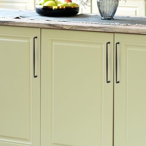 Image of Ravinte 30 Pack 10 Inch Matte Black Kitchen Cabinet Handles Solid Zinc Alloy Cabinet Pulls Cupboard Hardware Drawer Handles