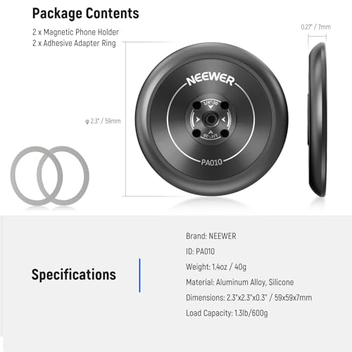 NEEWER マグネット三脚マウントアダプター PA010 の商品画像 7
