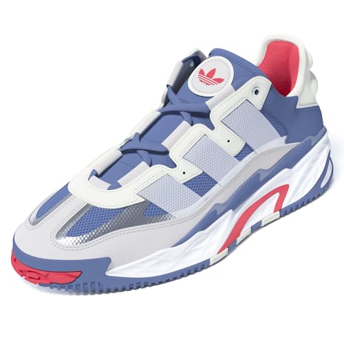 adidas Mens Niteball Lace Up Sneakers Shoes Casual - Blue2