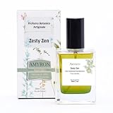 Profumo Botanico Zesty Zen AMYRON A Base di Olio Essenziale Di Mandarino Verde/Fragranza Artigianale Made In Italy