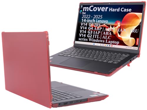 Étui Lenovo V14 G2/G3/G4/G5 mCover coque rigide rouge pour ordinateur 14 pouces
