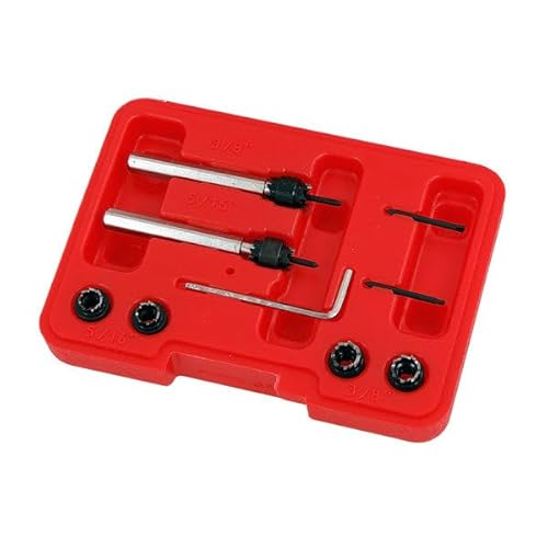 Neilsen CT2285 9pc HSS Spot Weld Cutter Set - Interchangeable Cutters | Sizes: 5/16 and 3/8in Cutters | 1/4in Shafts with Hex Key
