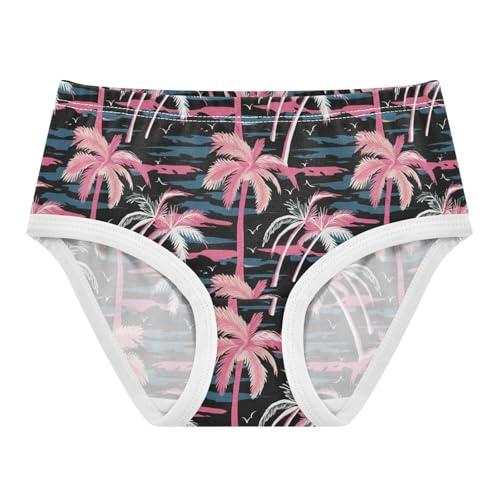 Joisal Cotton Girls Underwear Toddler Aesthetic Palm Trees Panties for Girl Aesthetic Undies Kids Briefs 2t