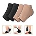 Holibanna 2Pairs Breathable Heel Sleeves Comfortable Foot Supports for Moisture Locking and Cracked Heel Relief Reusable Cushions for Men and Women Skin Tone Options