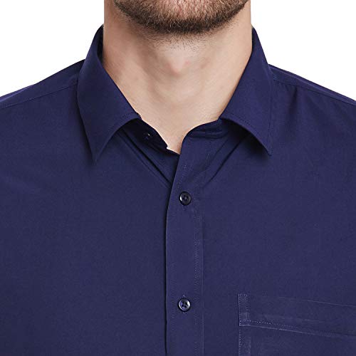 Image of English Navy Men's Slim Fit Formal Shirt