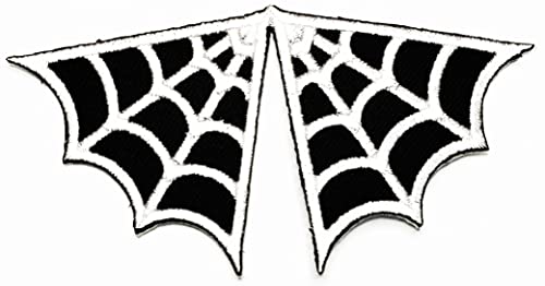 Hho Patch Set 3 Pieces. Black White Spiderweb Iron On Patches Superhero Spider Web Cartoon Embroidered Applique Patch Accessories Diy For Clothes Backpacks T-Shirt Jeans Skirt Vests Hat Bag #TOP2