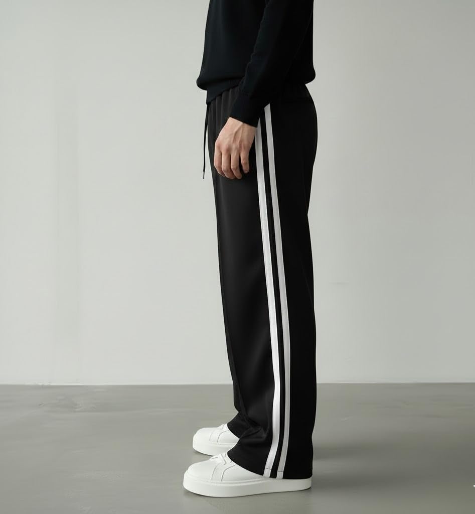 Track Pant for Men || Baggy Fit || Track Pants || Full Elastic Jogger Track Pant || 100% Cotton-image-37