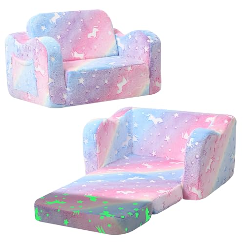 MeMoreCool Glowing Unicorn Kids Chair