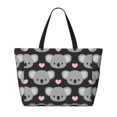 Sac de plage koalas mignons grand sac fourre-tout pour ne plus manquer de place