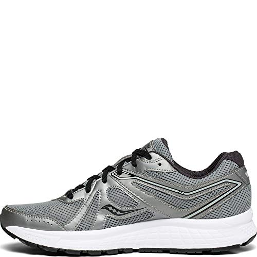 Saucony Men's Cohesion 11 Sneaker, Gunmetal/Black, 7 M US