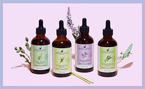 Handcraft Lavender Essential Oil - 100% Pure & Natural – Premium Therapeutic Grade with Premium Glass Dropper - Huge 4 fl.oz