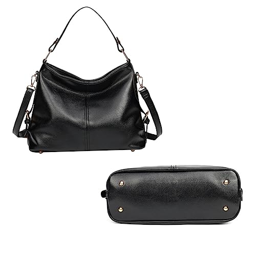 Sac à main bandoulière femme PU noir grand format chic pour toutes vos sorties