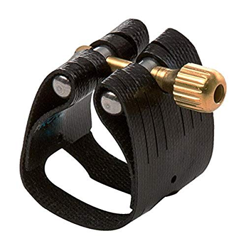 Rovner L2 Light Ligature with Cap for Metal Soprano Sax, Nickel Fittings