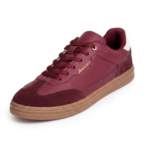 Image of Boldfit Sneakers for Men Casual Stylish Sneakers for Man with Premium PU Leather Upper, Cushioned Insole, Padded Collar, Breathable Lining & TPR Grip Sole Everyday Wear Shoes for Men Klunys Elite