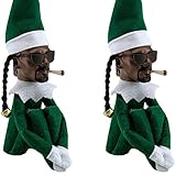 Snoop on a Stoop Elf Doll, 10 inches Shelf Elf Long Bendy Naughty Plush Toy, Snoop Funny Festival...