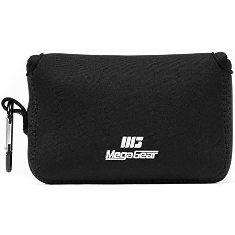 MegaGear MG1094 Ultra Light Neoprene Case with Carabiner for Fujifilm X100F/X100T/X100S Camera - Black Cover