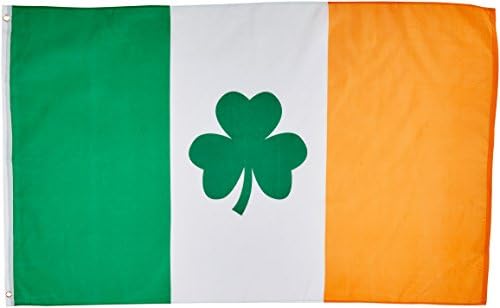 3'x5' IRISH SHAMROCK FLAG, clover saint paddys pattys patty's ireland paddy's patricks st patrick's day
