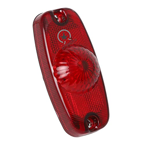 Feux de position LED 12V remorque 4.5" carrés étanches rouge pack de 4 - 5